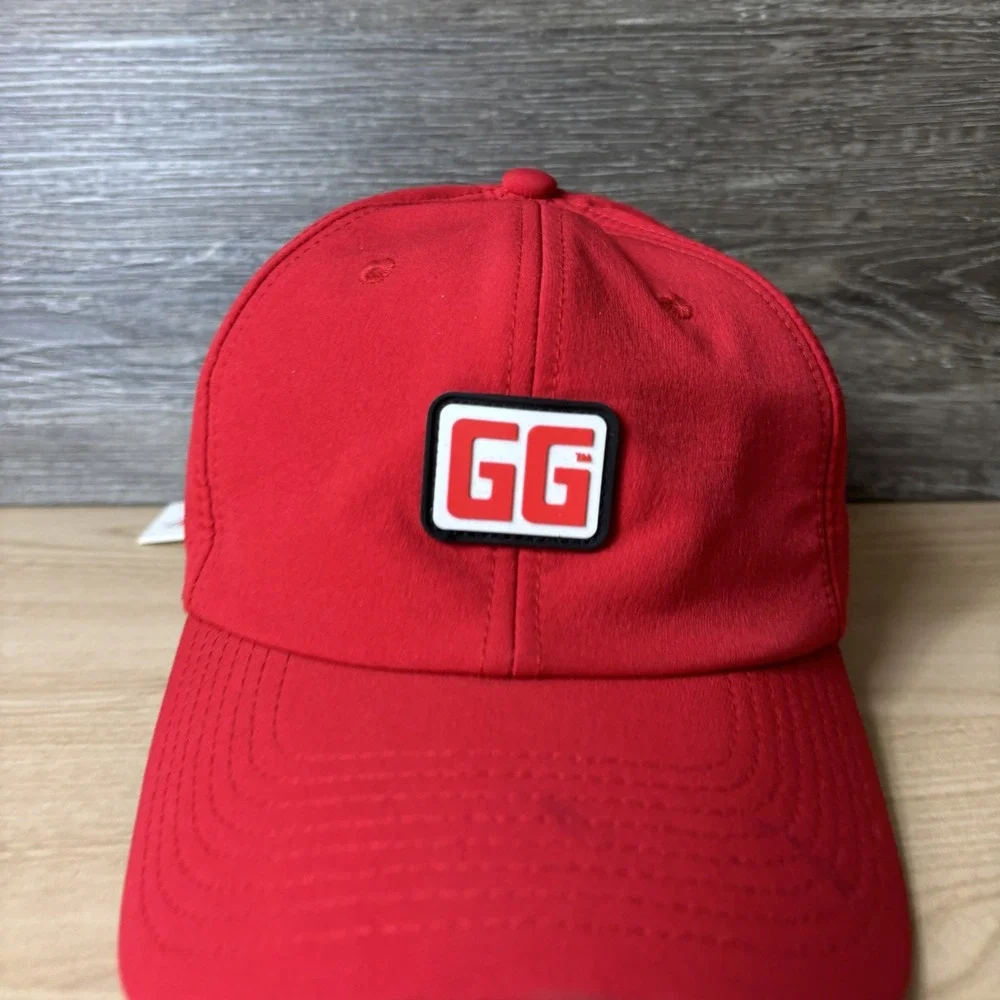Goodguys Hat Cap Strap Back Red Performance Patch Mesh Vented Trucker Mens